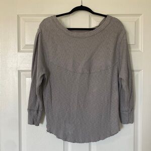 We The Free ribbed long sleeve shirt